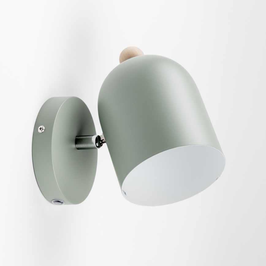 Brilagi - Aplique de parede orientável GALLION 1xE27/15W/230V verde