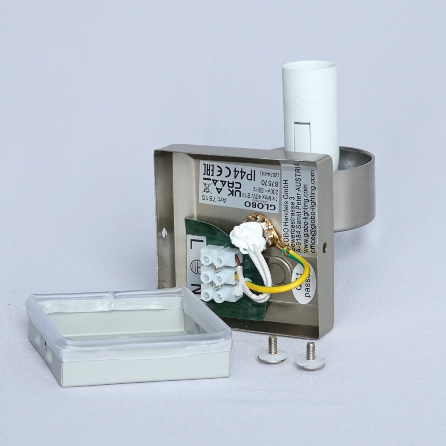 Brilagi - Aplique de parede para casa de banho RAY 1xE14/40W/230V IP44