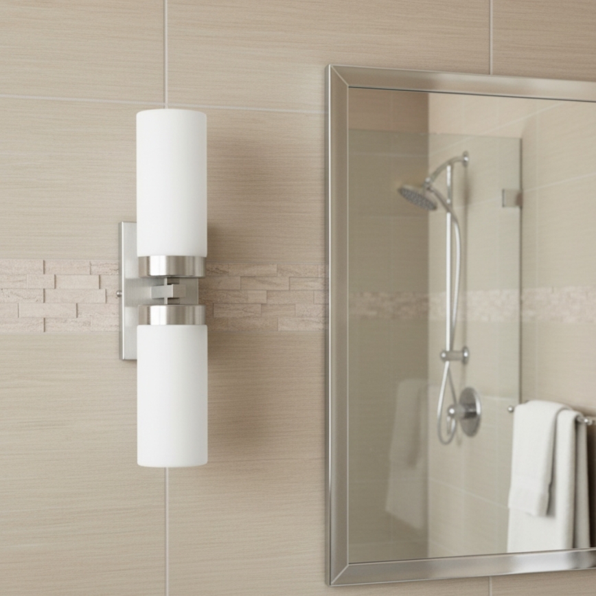 Brilagi - Aplique de parede para casa de banho RAY 2xE14/40W/230V IP44