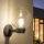 Brilagi - Aplique de parede para exterior com sensor de movimento HARBOR 1xE27/40W/230V IP33 preto/transparente