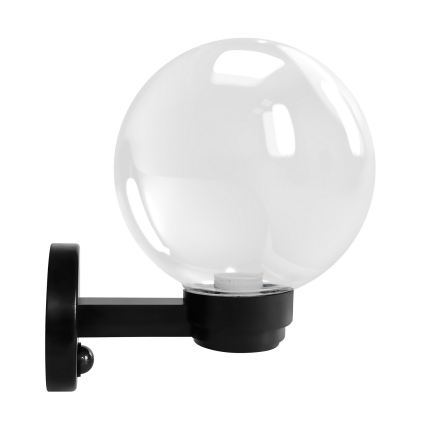 Brilagi - Aplique de parede para exterior com sensor de movimento HARBOR 1xE27/40W/230V IP33 preto/transparente