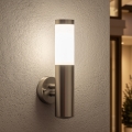 BRILAGI - Aplique de parede para exterior ELIA 1xE27/20W/230V IP44 cromado fosco