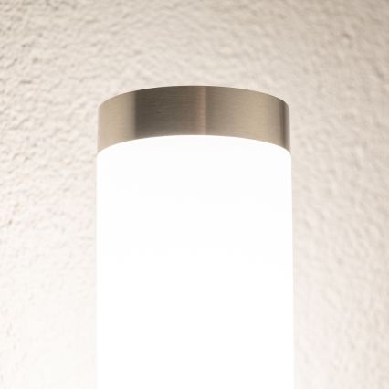 BRILAGI - Aplique de parede para exterior ELIA 1xE27/20W/230V IP44 cromado fosco