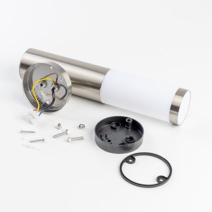 BRILAGI - Aplique de parede para exterior ELIA 1xE27/20W/230V IP44 cromado fosco