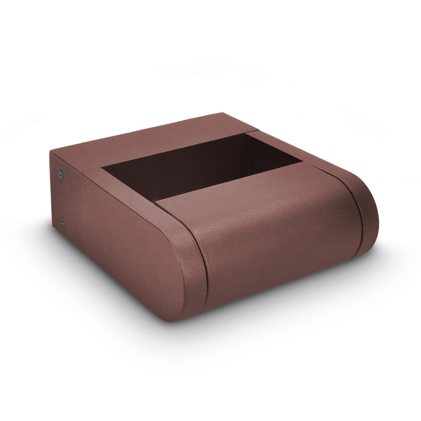 Brilagi - Aplique de parede para exterior LED CROTONE LED/7W/230V castanho IP54