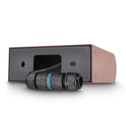 Brilagi - Aplique de parede para exterior LED CROTONE LED/7W/230V castanho IP54