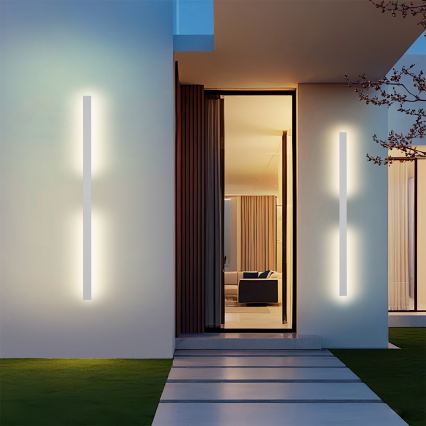 Brilagi - Aplique de Parede LED para Exterior LUNA LED/30W/230V 3000K IP65 150 cm branco IRC 90