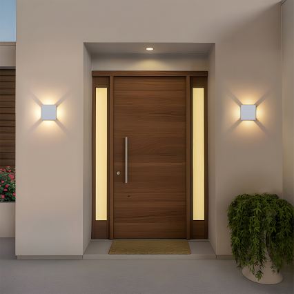 Brilagi - Aplique de parede para exterior LED QUADRAY LED/6W/230V branco IP54
