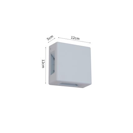 Brilagi - Aplique de parede para exterior LED QUADRAY LED/6W/230V branco IP54