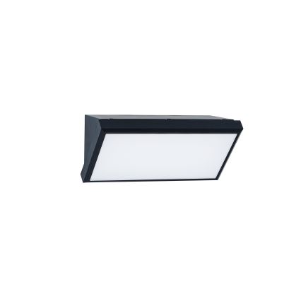Brilagi - Aplique de parede exterior LED RGBW dimerizável TRIANGLE 1xE27/9W/230V 2700-6500K IP65 preto
