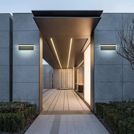 Brilagi - Aplique de parede para exterior LED TESSI LED/10W/230V preto IP54