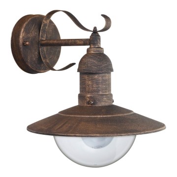 Brilagi - Aplique de parede para exterior MOLDE 1xE27/60W/230V IP44 bronze/pátina