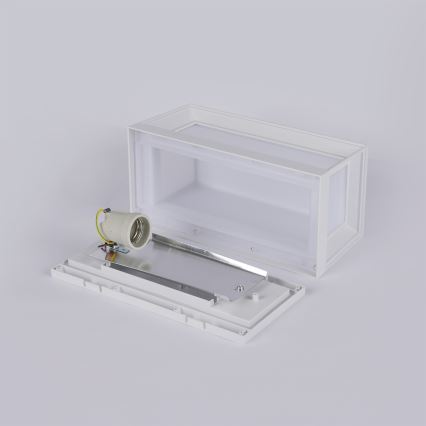 Brilagi - Aplique de parede para exterior PARKER 1xE27/60W/230V branco IP44