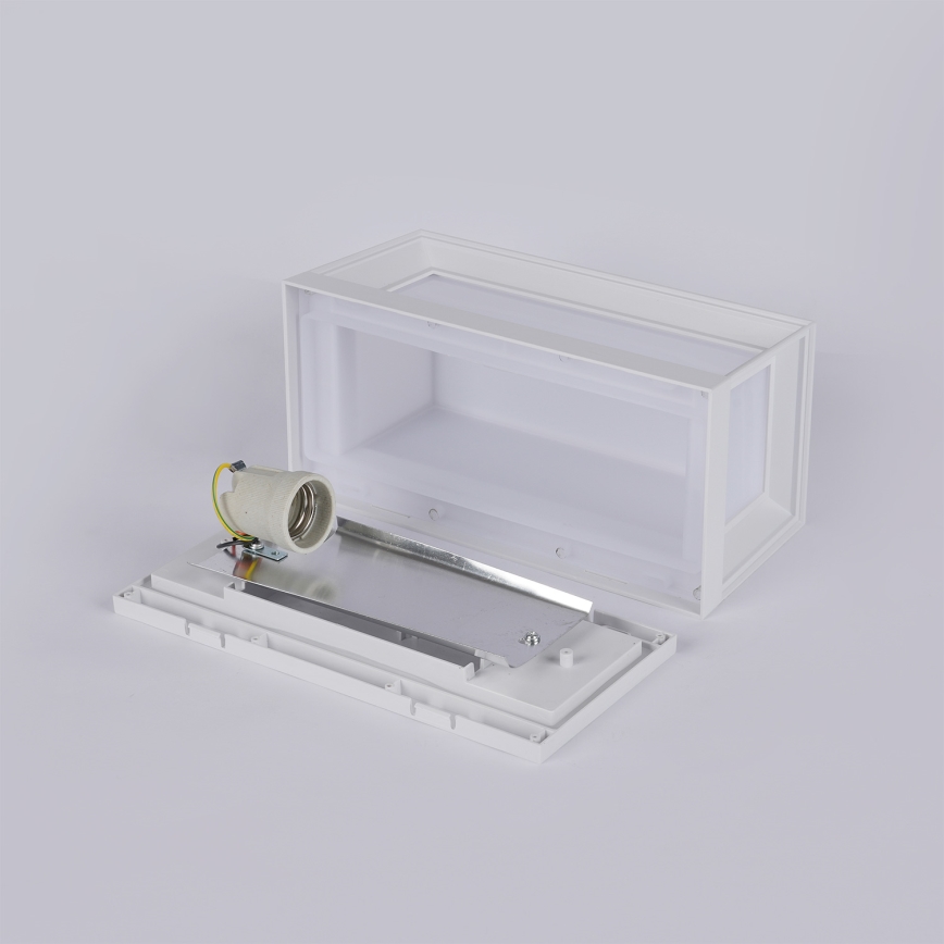 Brilagi - Aplique de parede para exterior PARKER 1xE27/60W/230V branco IP44