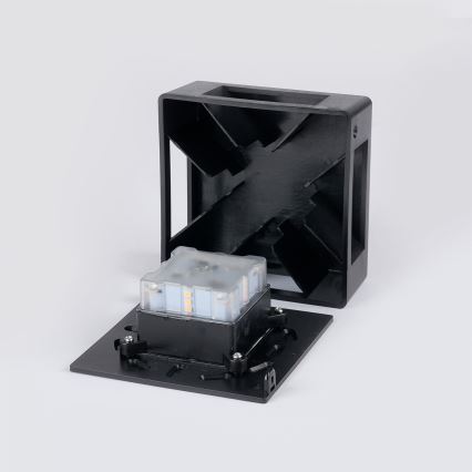 Brilagi - Aplique de parede para exterior QUADRAY LED/6W/230V, preto, IP54