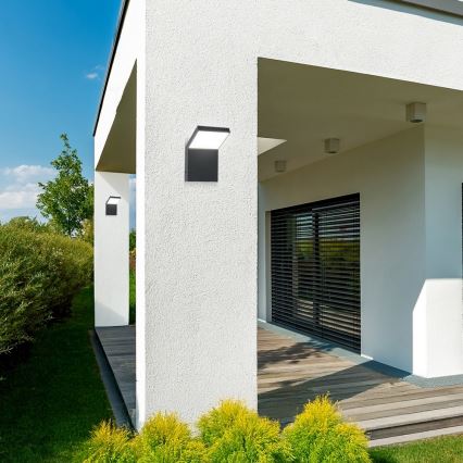 Brilagi - Aplique de parede para exterior RIANO LED/8W/230V antracite IP65