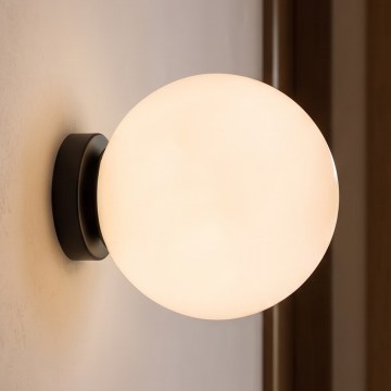 BRILAGI - Aplique de parede POLOS 1xE27/40W/230V Ø 20 cm preto