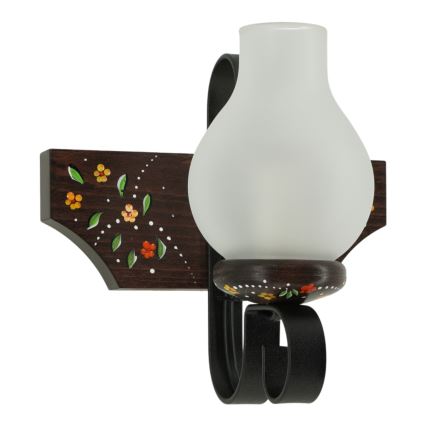 Brilagi - Aplique de parede QUEEN 1xE14/40W/230V faia/wengué