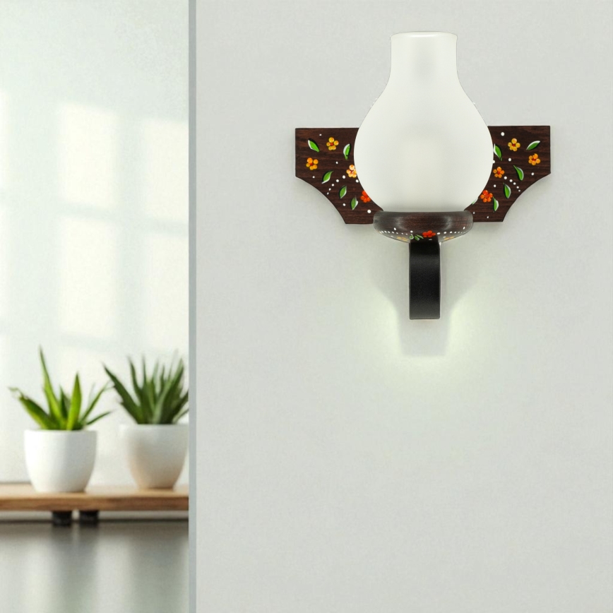 Brilagi - Aplique de parede QUEEN 1xE14/40W/230V faia/wengué