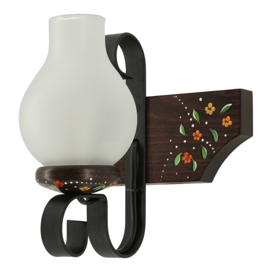 Brilagi - Aplique de parede QUEEN 1xE14/40W/230V faia/wengué