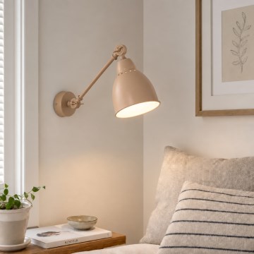 BRILAGI - Aplique de parede QUILL 1xE27/40W/230V 40 cm bege