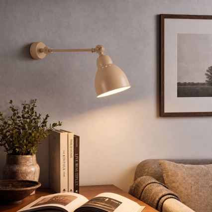 BRILAGI - Aplique de parede QUILL 1xE27/40W/230V 40 cm bege