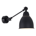 Brilagi - Aplique de parede QUILL 1xE27/40W/230V 40 cm preto