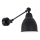 Brilagi - Aplique de parede QUILL 1xE27/40W/230V 40 cm preto