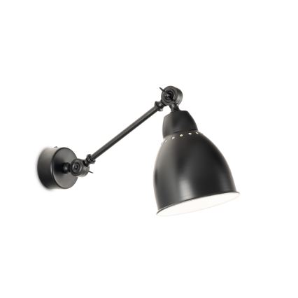 BRILAGI - Aplique de parede QUILL 1xE27/40W/230V 40 cm preto