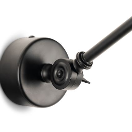 BRILAGI - Aplique de parede QUILL 1xE27/40W/230V 40 cm preto
