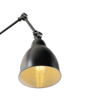 Brilagi - Aplique de parede QUILL 1xE27/40W/230V 83 cm preto