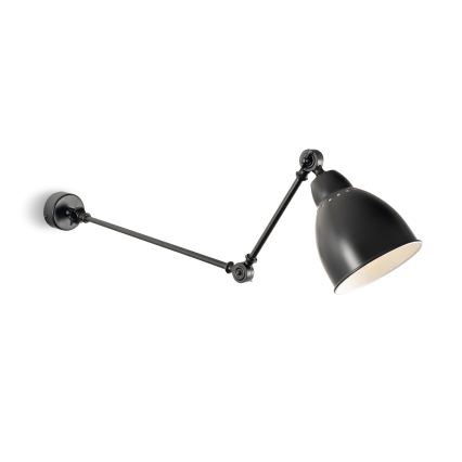 Brilagi - Aplique de parede QUILL 1xE27/40W/230V 83 cm preto