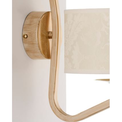BRILAGI - Aplique de parede SAPHIRE 1xE27/15W/230V creme/dourado/pátina
