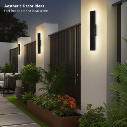Brilagi - Aplique de parede solar LED dimerizável SUN LED/4W/3,7V 60 cm 4000 mAh IP44