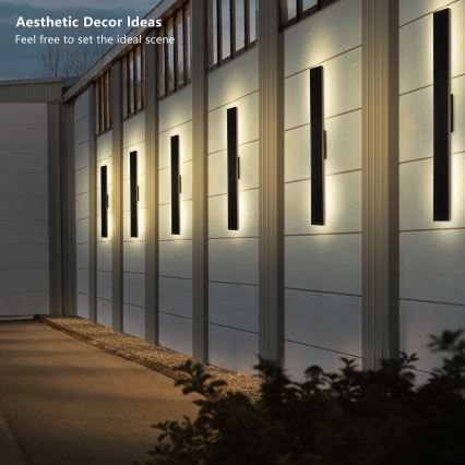 Brilagi - Luminária de parede solar LED dimerizável SUN LED/5,5W/230V 100 cm 6000 mAh IP44