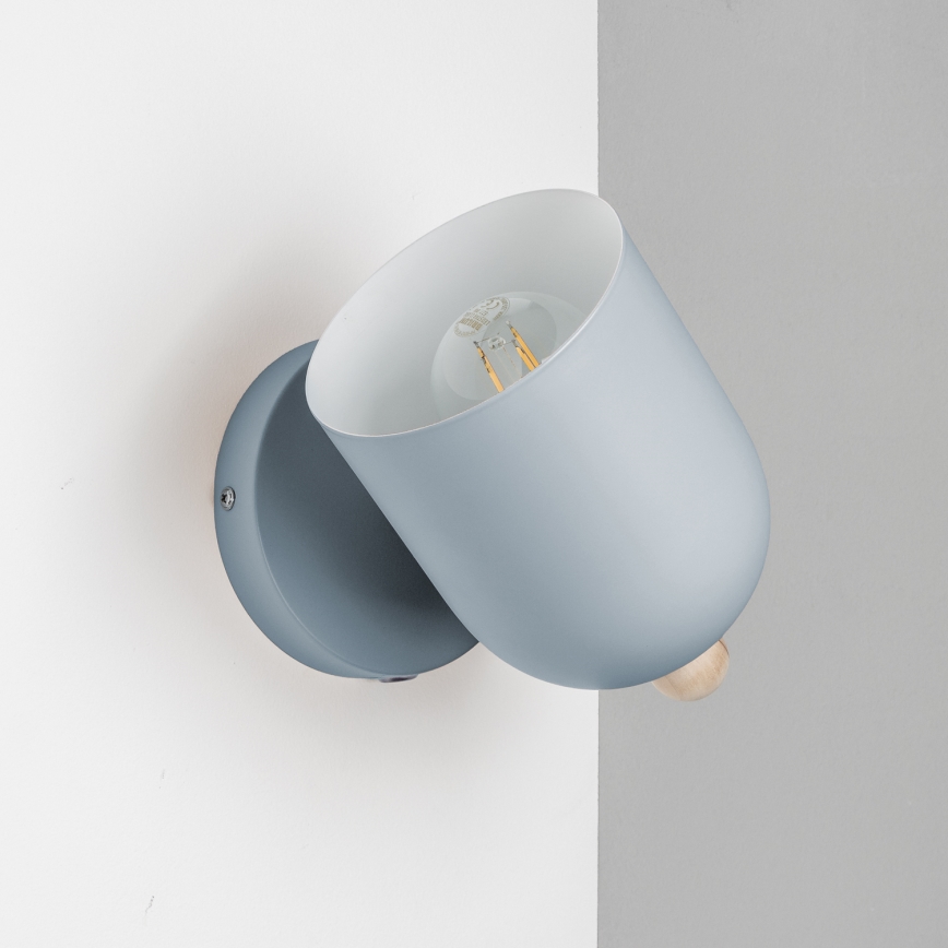 Brilagi - Aplique de parede spot GALLION 1xE27/15W/230V azul
