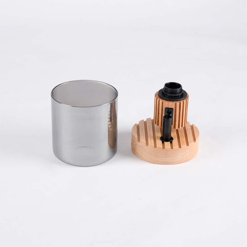 Brilagi - Aplique de parede spot HYGGE 1xE14/15W/230V madeira/fumado