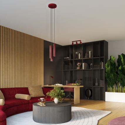 Brilagi - Aplique de parede spot LED CRESTO 1xGU10/10W/230V bordô