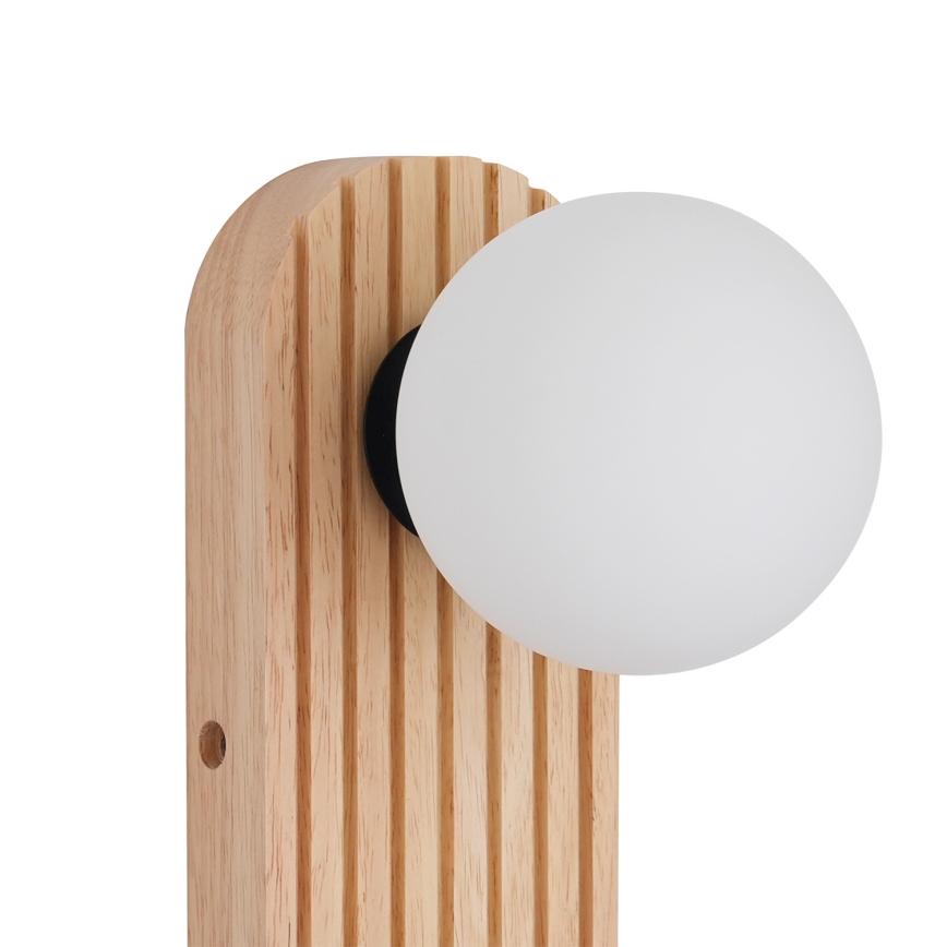 Brilagi - Aplique de parede orientável MODERN WOOD 1xG9/5W/230V + 1xGU10/8W em madeira
