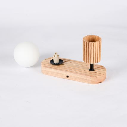 Brilagi - Aplique de parede orientável MODERN WOOD 1xG9/5W/230V + 1xGU10/8W em madeira