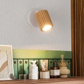 Brilagi - Aplique de parede spot MODERN WOOD 1xGU10/8W/230V madeira/branco