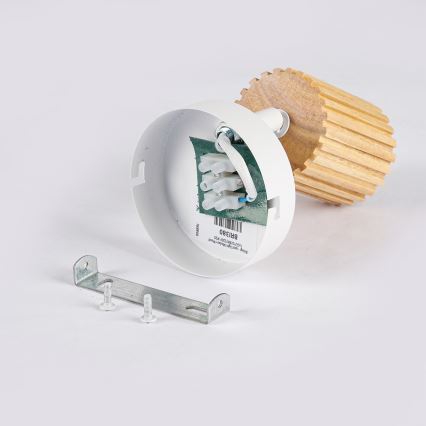 Brilagi - Aplique de parede spot MODERN WOOD 1xGU10/8W/230V madeira/branco
