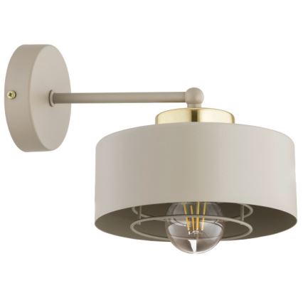 Brilagi - Aplique de parede SPRING 1xE27/60W/230V bege/dourado