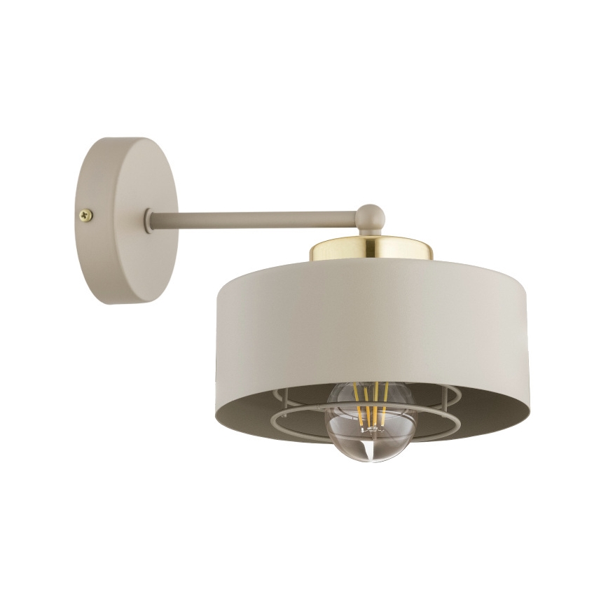 Brilagi - Aplique de parede SPRING 1xE27/60W/230V bege/dourado