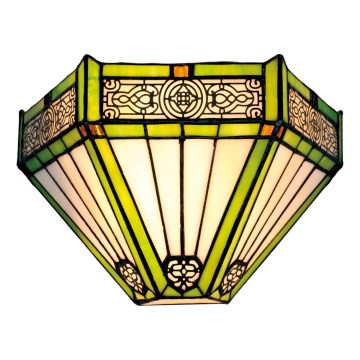 BRILAGI - aplique de parede Tiffany com vitral EMERALD 1xE14/40W/230V