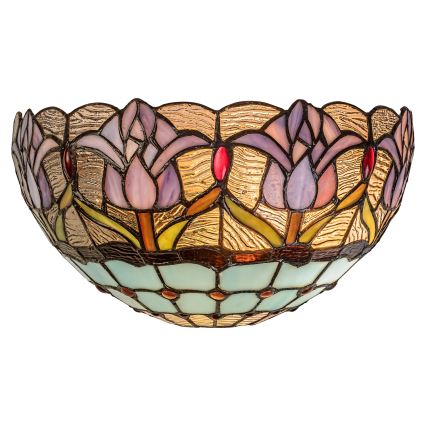 Brilagi - Aplique de parede Tiffany com vitral LORAS 1xE14/40W/230V