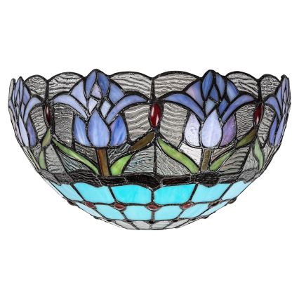 Brilagi - Aplique de parede Tiffany com vitral LORAS 1xE14/40W/230V
