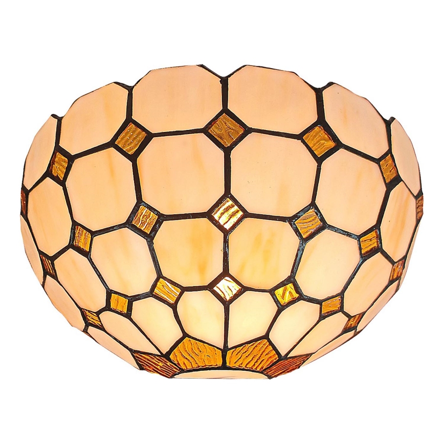 Brilagi - Aplique de parede Tiffany em vitral DORAN 1xE14/40W/230V