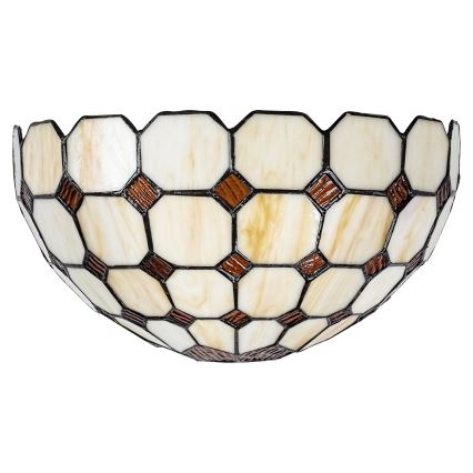 Brilagi - Aplique de parede Tiffany em vitral DORAN 1xE14/40W/230V