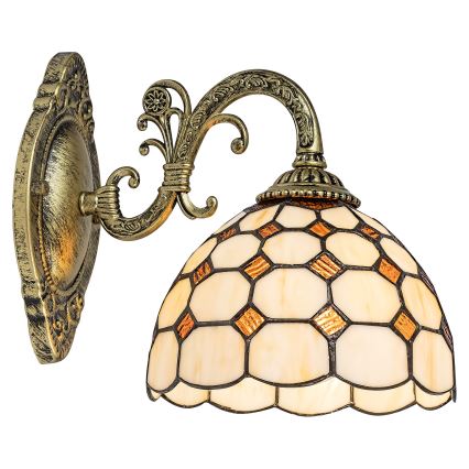 Brilagi - Aplique de parede Tiffany em vitral DORAN 1xE27/40W/230V